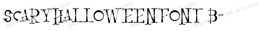 ScaryHalloweenFont B字体转换